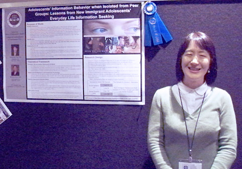 ASIS&T research poster award-winner Joy Koo