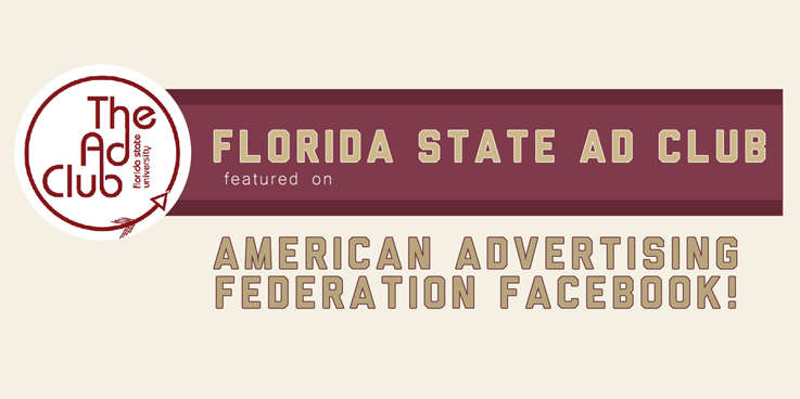 Header image for FSU Ad Club featured on AAF Facebook