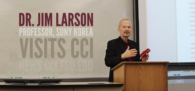 Header image for Dr. Jim Larson of SUNY Korea visits CCI