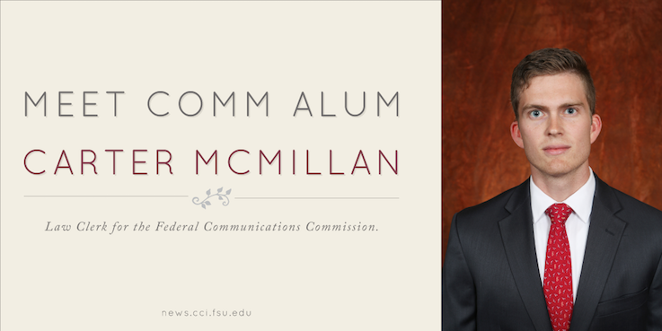 Header image for From CCI to Florida State University College of Law – Meet COMM Alumnus Carter McMillan