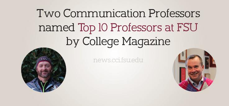 Header image for COMM Professors named Top 10 by College Magazine