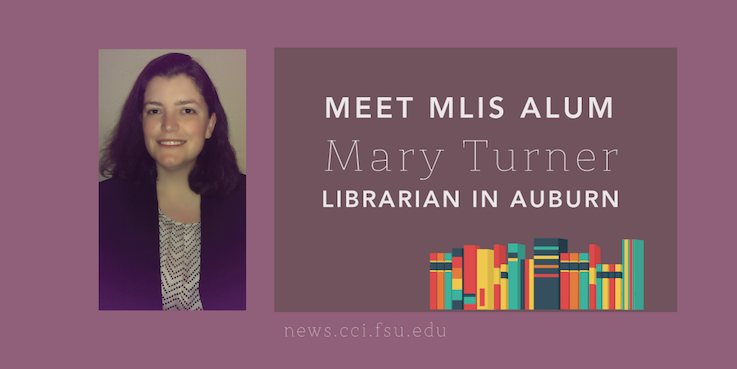 Header image for iSchool Alum Mary Turner transitions from FSU to Auburn Public Library