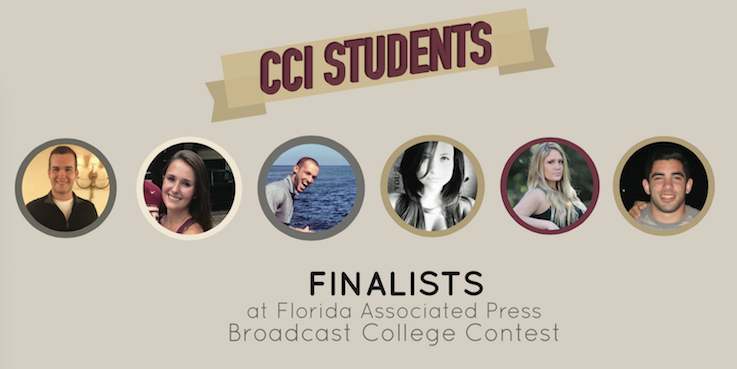 Header image for Eight CCI students finalists for Florida Associated Press Broadcast College Contest