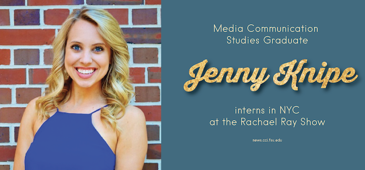 Header image for Jenny Knipe interns at the Rachael Ray Show