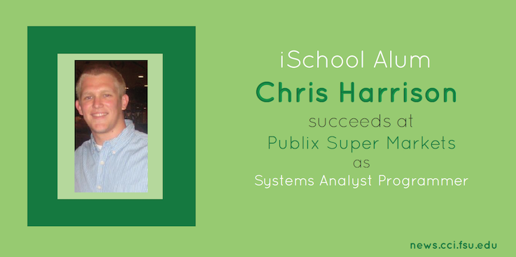 Header image for iSchool Alumnus Chris Harrison succeeds at Publix as Systems Analyst Programmer