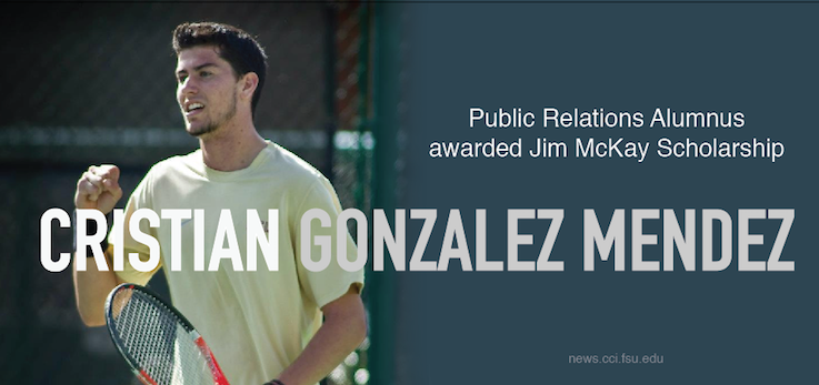 Header image for Public Relations Alum Awarded Jim McKay Scholarship
