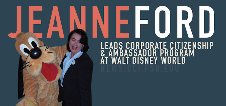 Header image for COMM Alumna Jeanne Ford leads Corporate Citizenship at Disney