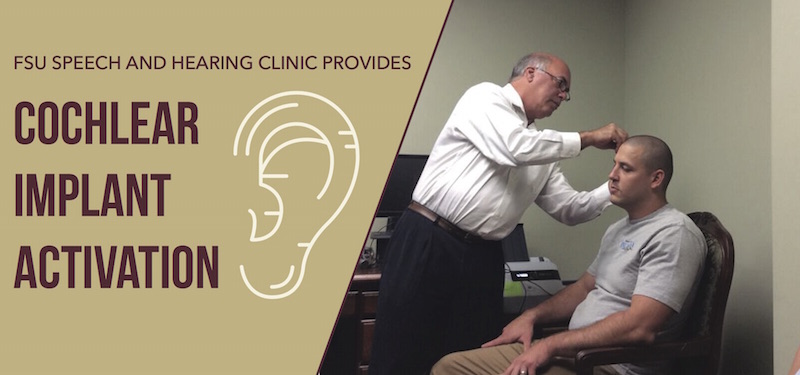 Header image for FSU Speech and Hearing Clinic First in North Florida to Activate Cochlear Implant