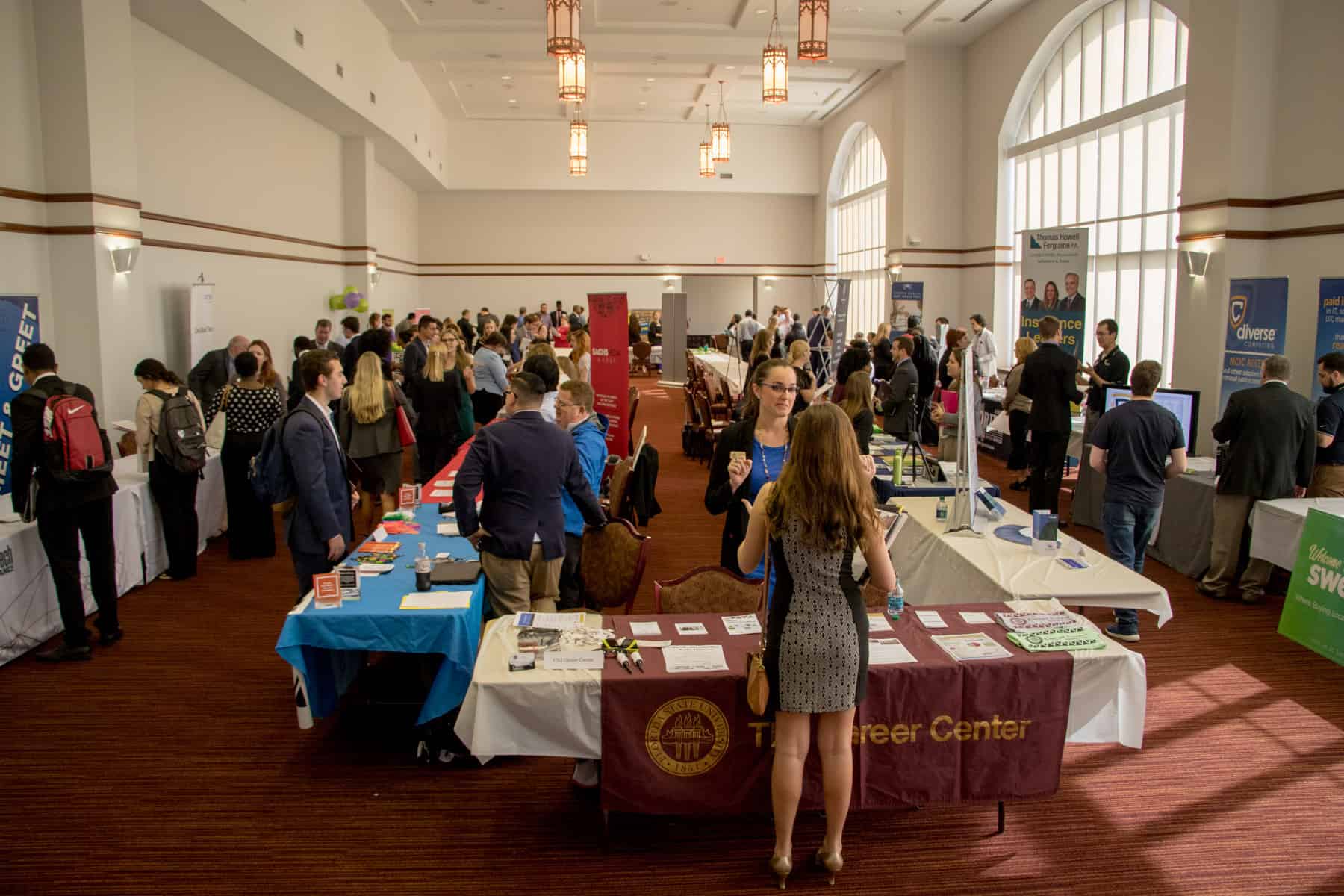 Spring Career Fair Brings Alums Back to Campus to Recruit News & Events