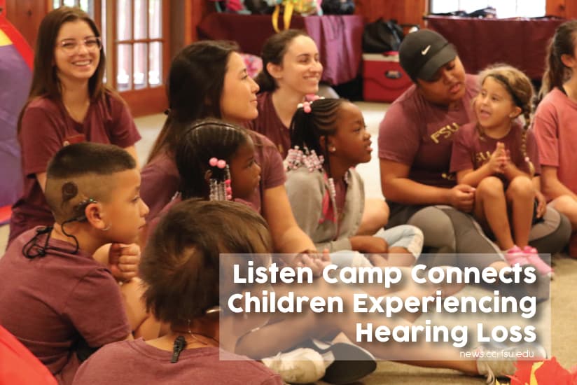 Listen Camp Connects Children Experiencing Hearing Loss - Graphic