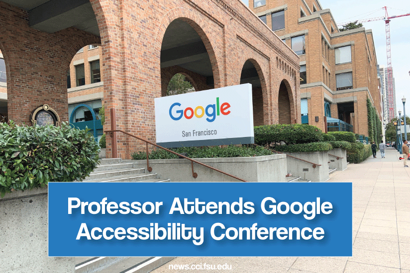 Michelle Therrien attends Google conference - graphic