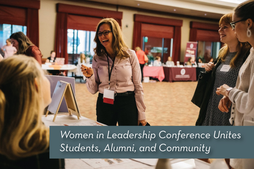 Women in Leadership recap story graphic
