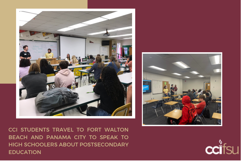 CCI Students Travel To Fort Walton Beach and Panama City To Speak To High Schoolers About Postsecondary Education