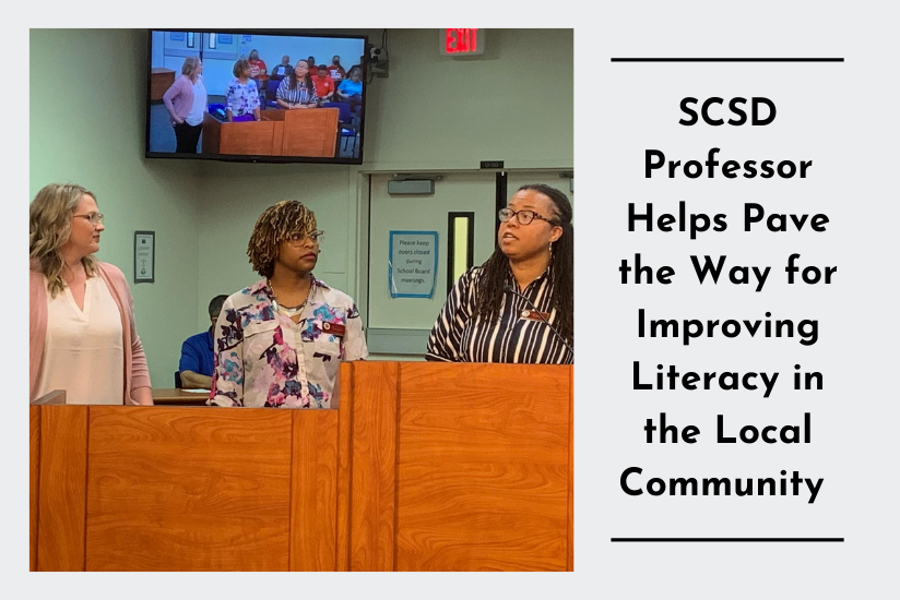 SCSD Professor Helps Pave the Way for Improving Literacy in the Local Community