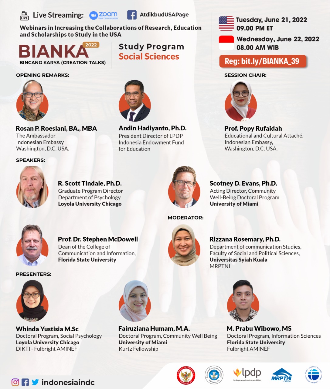 List of BIANKA presenters