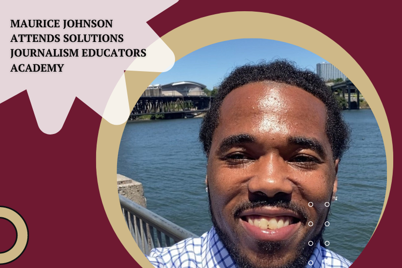 Maurice Johnson attends Solutions Journalism educators academy