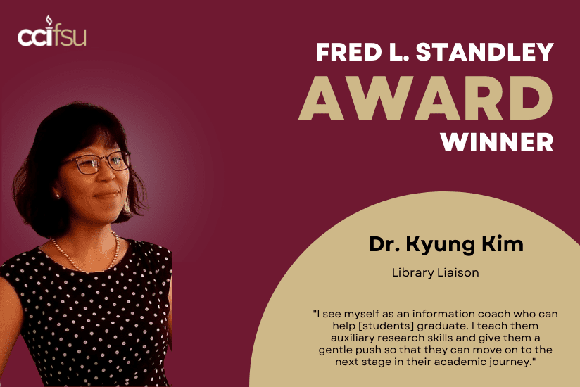 Fred L. Standley Award Winner: Dr. Kyung Kim, Library Liaison