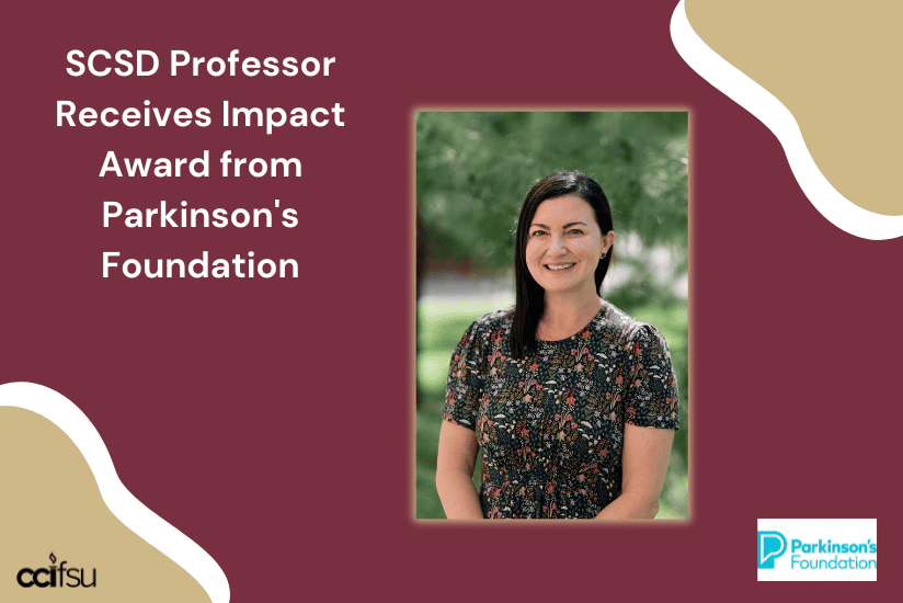 SCSD Professor Receives Impact Award from Parkinson's Foundation