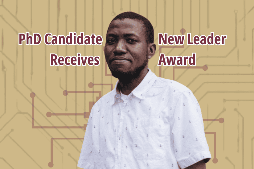 PhD Candidate Receives New Leader Award