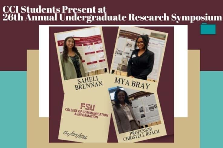 Students Saheli Brennan and Da'Mya Bray, and Professor Christell Roach