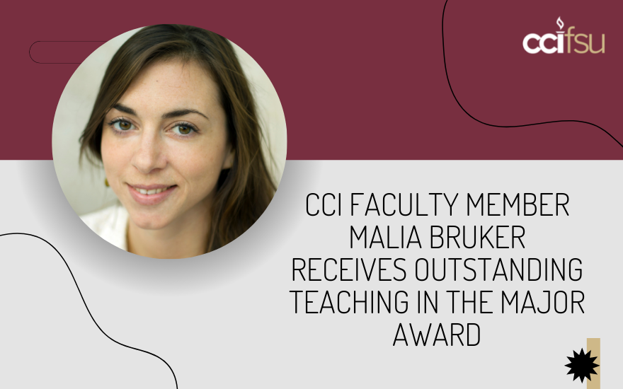 CCI Faculty Member Malia Bruker Receives Outstanding Teaching in the Major Award