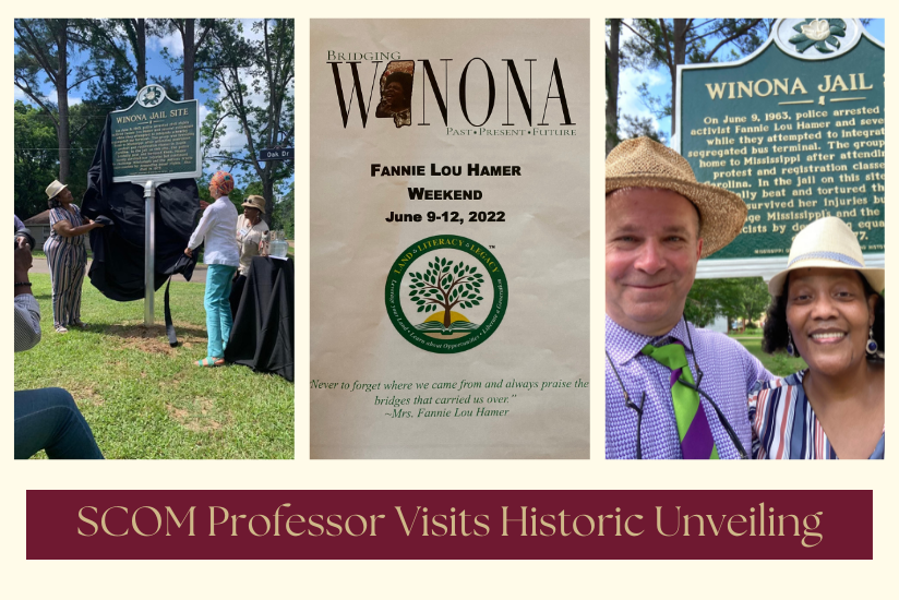 SCOM Professor Visits Historic Unveiling
