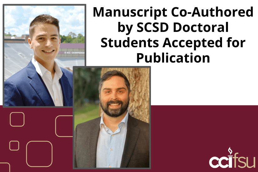 Manuscript co-authored by SCSD Doctoral Students accepted for Publication