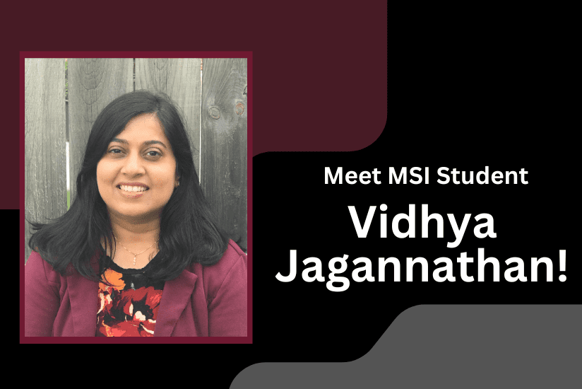 Meet CCI Student vidhya Jagannathan