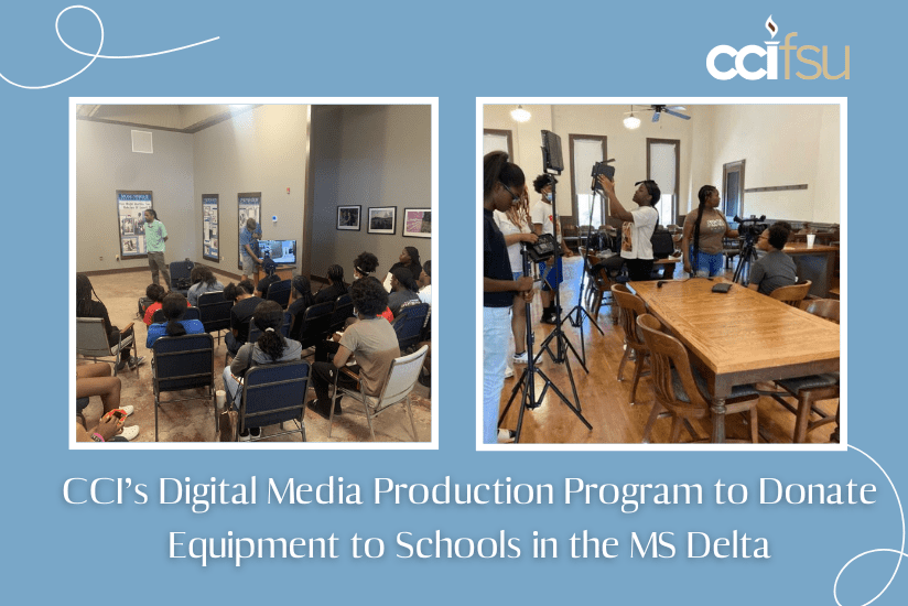 CCI'S Digital Media Production Program to Donate Equipment to Schools in the MS Delta