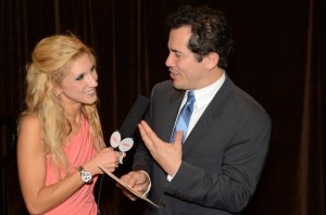 Goodwin interviewing actor John Leguizamo at Drama Desk Awards. Goodwin interviewing actor John Leguizamo at Drama Desk Awards.
